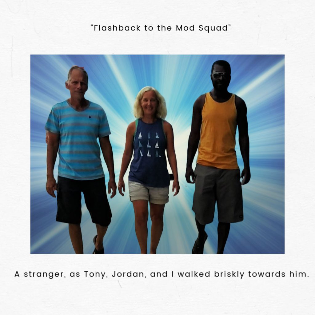 flashback to mod squad, Tony & Julie with son Jordan