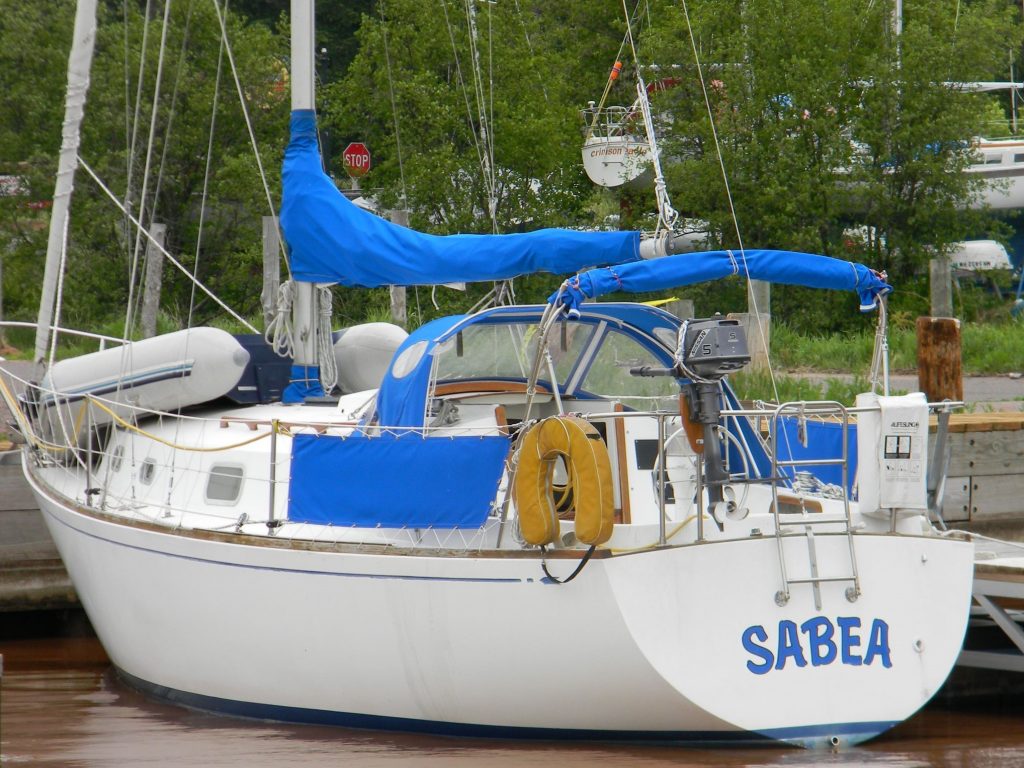 sailboat Sabea at dock
