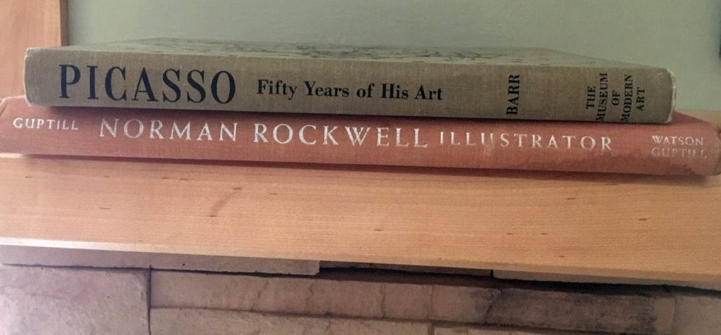 books of picasso and norman rockwell 