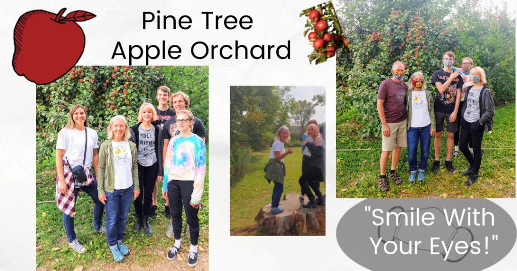 covid birthday hike at apple orchard 