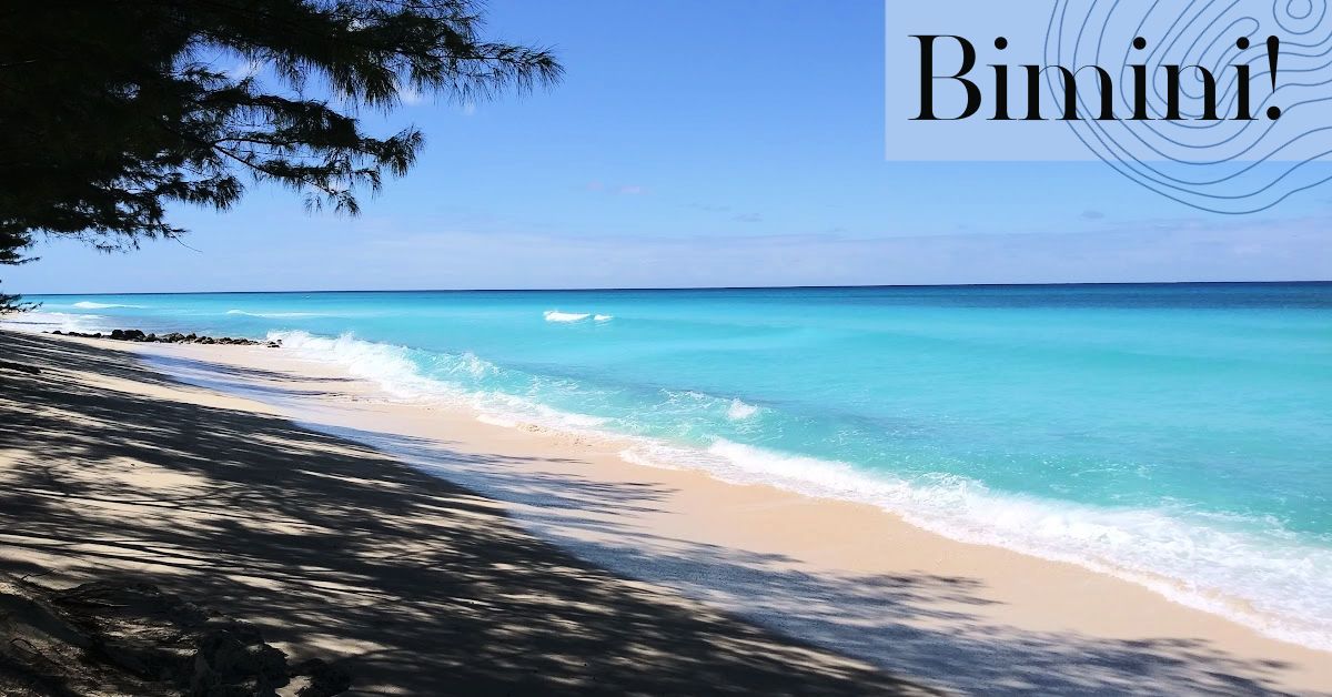 view of bimini beach and water