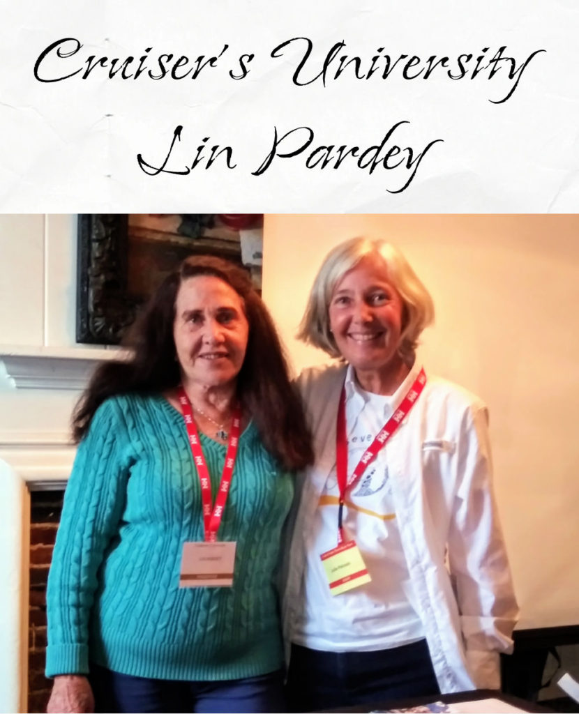 Julie and Lin Pardey at Cruiser's University, Annapolis Boat show
