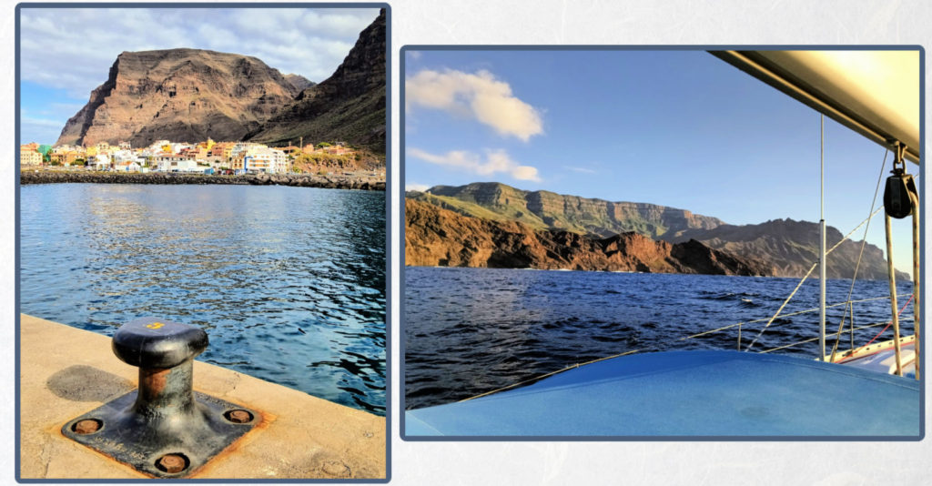 marina in valley gran rey, canary islands
