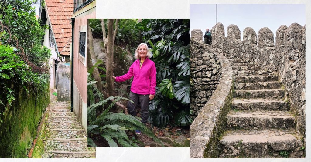 Staircases on way to castle in Sintra