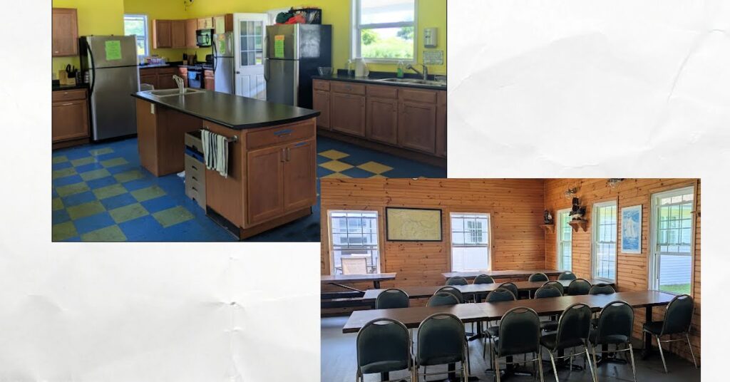 marina community kitchen and dining areas with a camp like atmosphere 