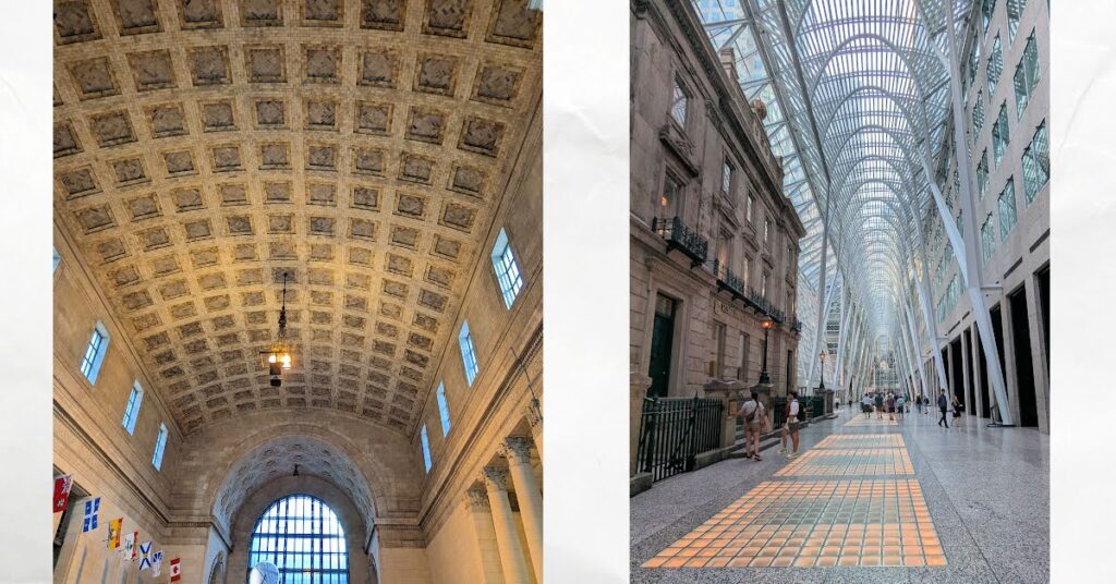 ceilings in toronto public transit system buildings
